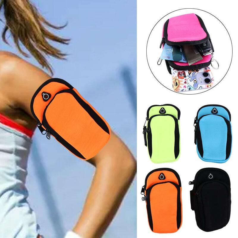 Pocket for Running Mobile Arm Bag Running Arm Bag Fitness Arm Bag Adjustable Running Wallet Arm Bag Wrist Bag Fitness Bag