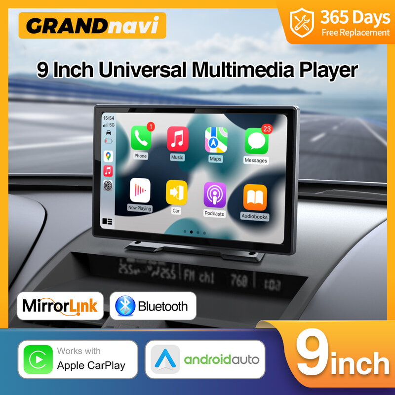 Universal 9 inch Car Radio Multimedia Video Player Wireless CarPlay Android Auto Touch Screen For VW Nissan Toyota Car Audio