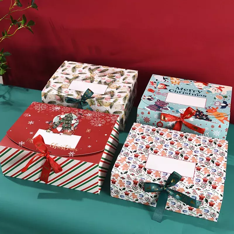 Aangepast Product2024 Nieuwe Aankomst Papieren Doos Feestmokken Ornamenten Lint Geschenkdoos Voor Cake Verpakking