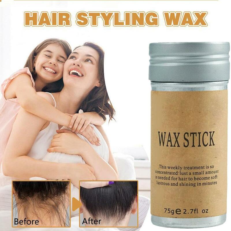 Strong Hold Hair Wax Stick, Styling Wig Knots, Heater Gel Stick, Cabelo fino do bebê, Linha perfeita, 75g, 1 Pc, 2 Pcs, 3 Pcs, 5Pcs