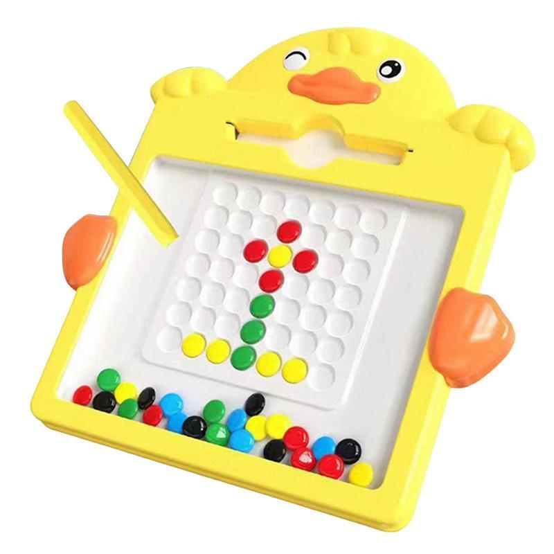 Placa de desenho magnético com grânulos e caneta leve almofada de desenho montessori educacional fino motor habilidade aprendizagem brinquedos para crianças