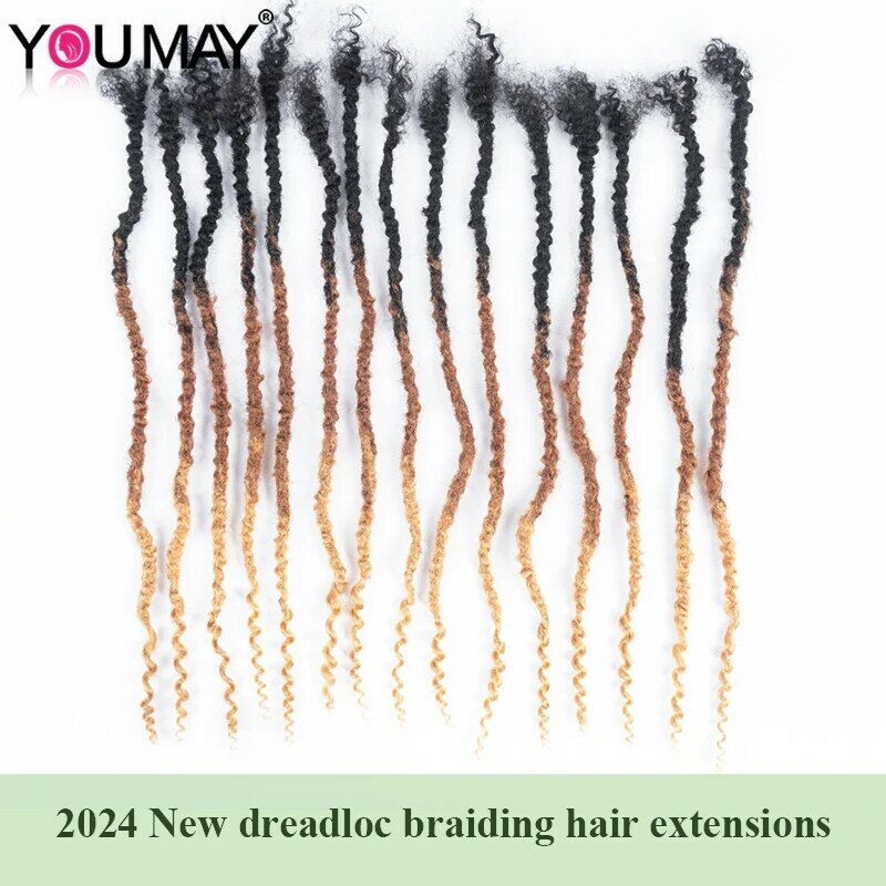 Fum Dreadloc 1b/30/27 rambut kepang kepang Crochet warna Ombre Dread Lock rambut kepang asli kepang rambut manusia untuk Hitam Anda