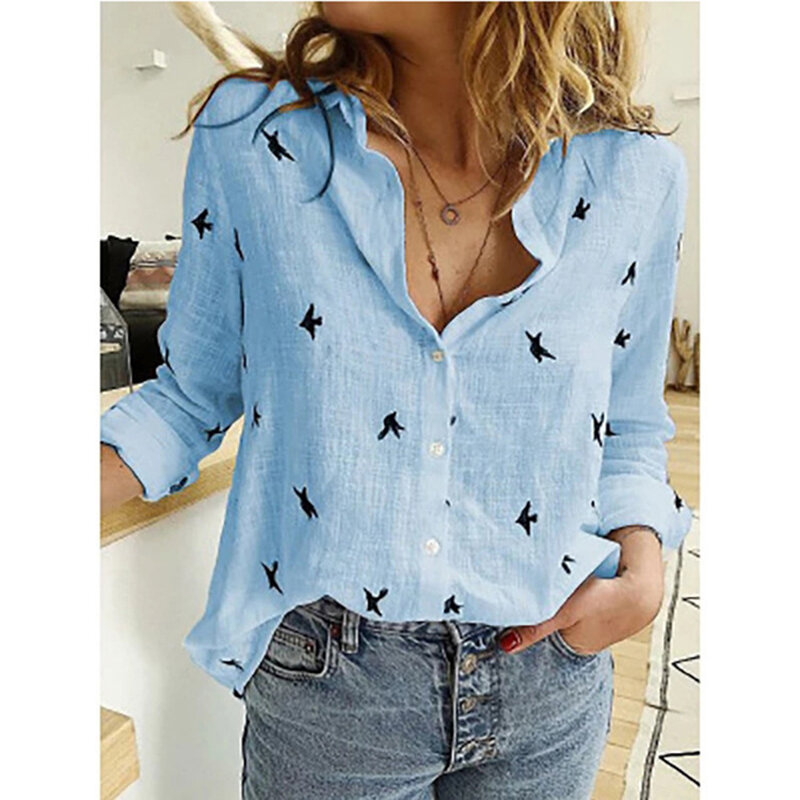 Leisure Wit Geel Shirts Button Revers Vest Top Lady Loose Lange Mouwen Oversized Shirt Womens Blouses Casual Tuniek Blusas