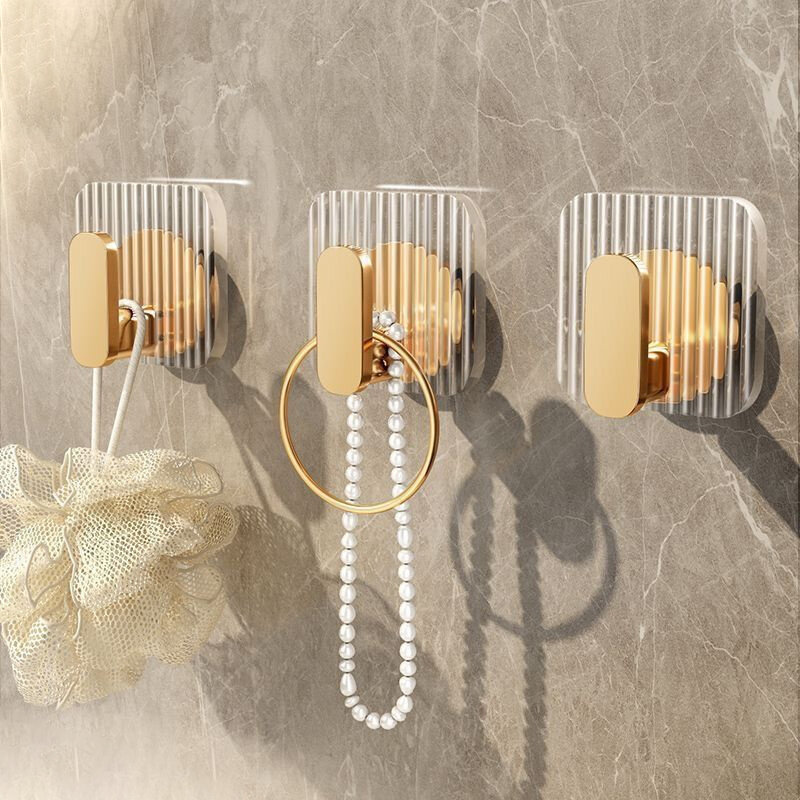 Hook Bathroom Non-trace Sticky Non-punching Toilet Strong Adhesive Door Behind Wall Hanging Clothes Door Behind Key Bag Rack