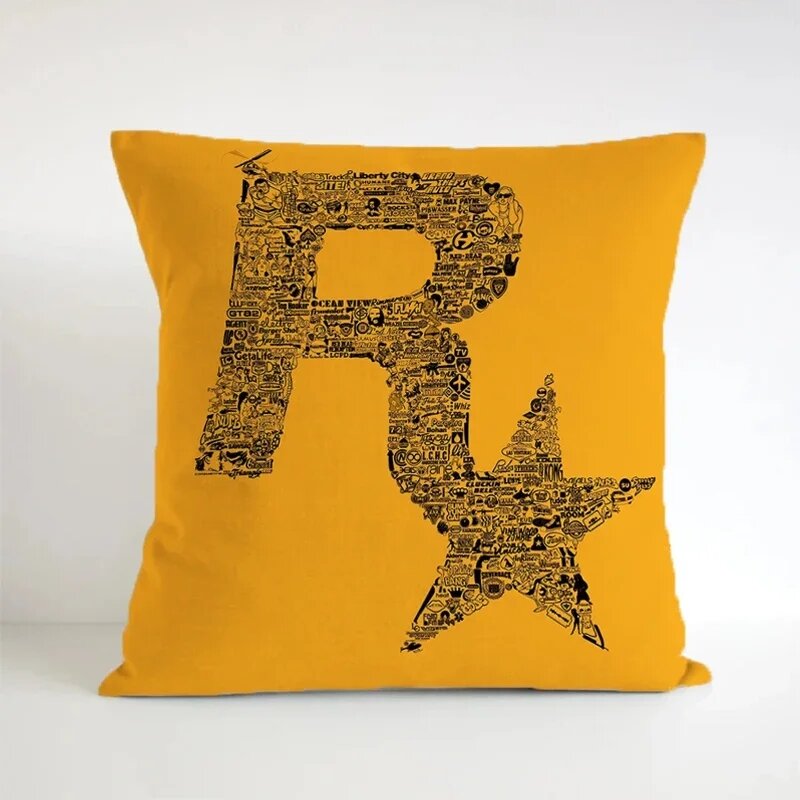 Rockstares Decorative Pillowcases Double-Sided Pillow Cover Square Наволочка 40*40 Gift Cojines Cushions Pillowcase Pilow Cases