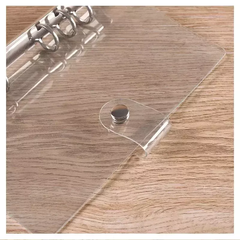 A5 A6 A7 Transparent Notebook Cover Loose-leaf Ring Binder PVC Waterproof Clear Filing Products Folders Office School Stationery