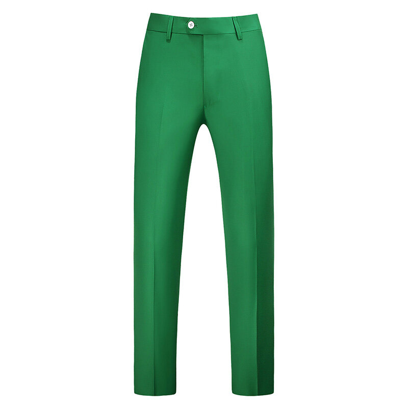 가벼운 녹색 중간 허리 바지, 우아한 사무실 남성 패션, 작업 남성, 겸손하고 그린 핑크 옐로우, 라지 사이즈 6XL, 25 색 선택