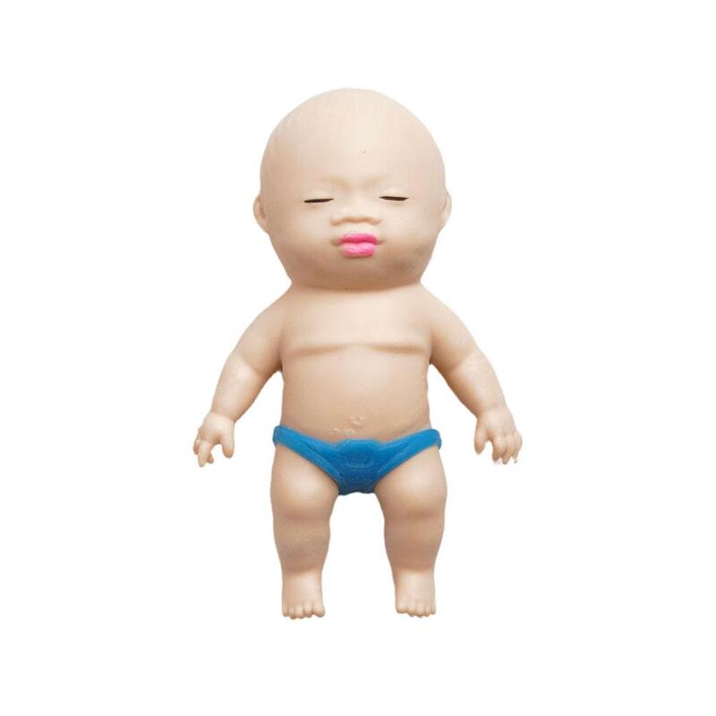 Mainan boneka Remas lucu, 8cm boneka simulasi TPR, mainan anak-anak, rumah bermain, naik lambat, penghilang stres, bantuan Aut V7U3