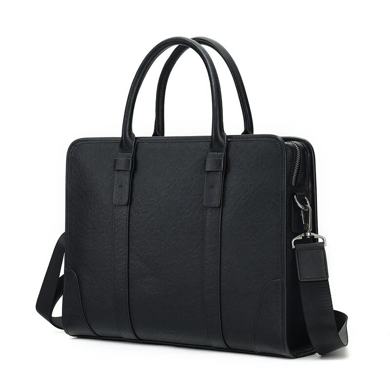 Genuine Leather Briefcase For Men Business Large Capacity Cowhide Handbag 15.6-inch Computer Bag Men's Leather Bag Crossbody Bag