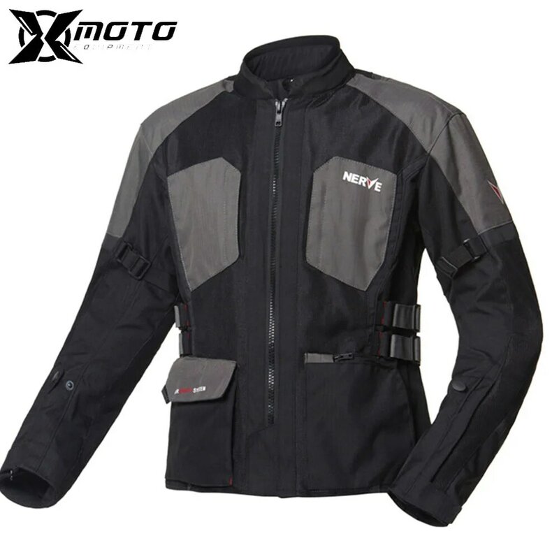 Jaqueta de malha masculina para motocicletas, terno locomotivo casual, prevenção de quedas, roupas de ciclismo respirável