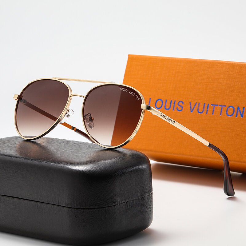 2024 Classics Fashion Sunglasses Men Sun Glasses Women Metal Frame Black Lens Eyewear Driving Goggles UV400 M42