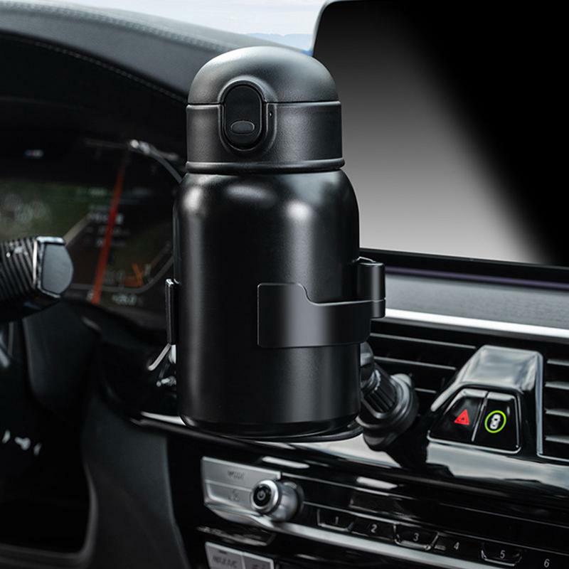 Portavasos de ventilación de aire para coche, soporte expansor para bebidas con rotación de 360 grados, portavasos automotriz grande