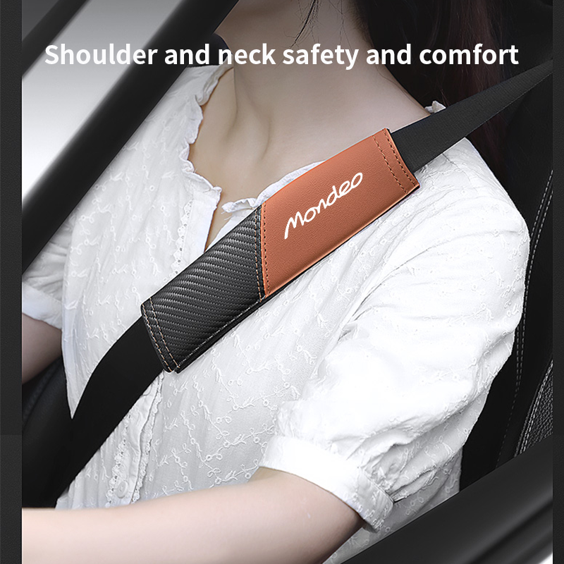 Funda para cinturón de seguridad de coche, accesorios interiores para ford mondeo mk3 mk4 mk5, 1 piezas