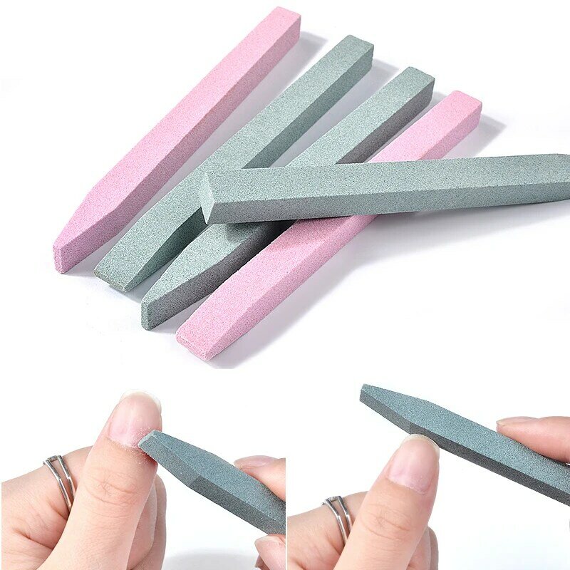 Зеленые пилки для ногтей, шлифовальный камень, пилка для ногтей, полировальный блок для дизайна ногтей, пилка для маникюра, отшелушивающее средство для удаления кутикулы, полировальный блок