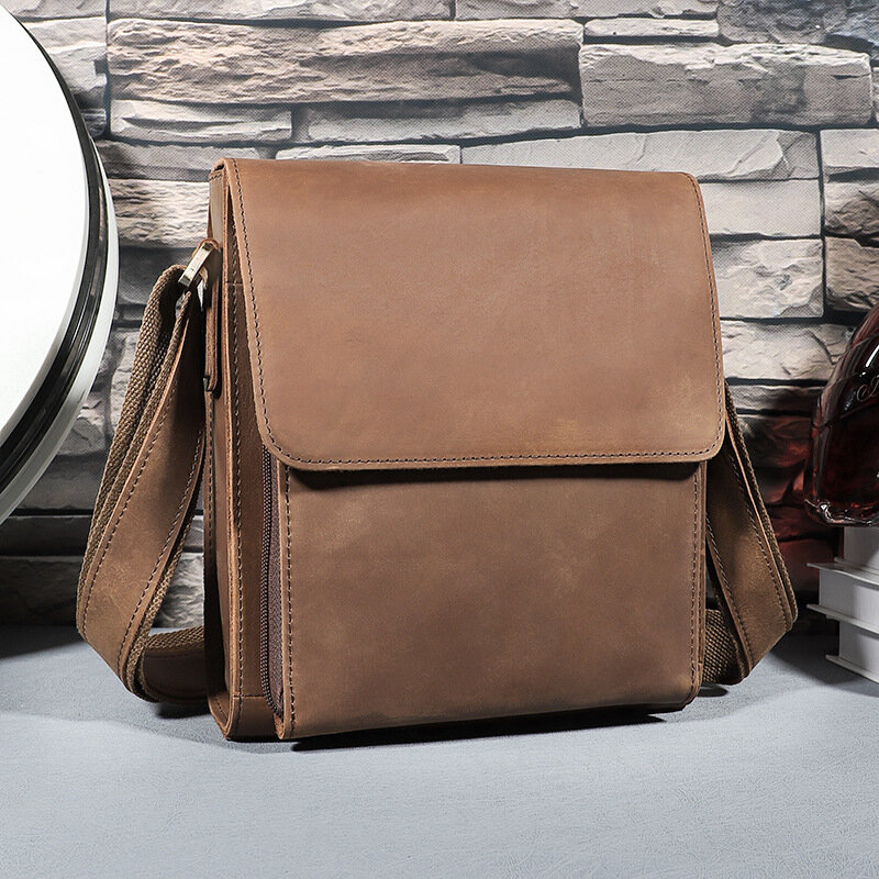 New Shoulder Leather Genuine One Bag Cowhide Large Capacity Crossbody Handbag For Woman High-Quality Messenger Versatile Luxury