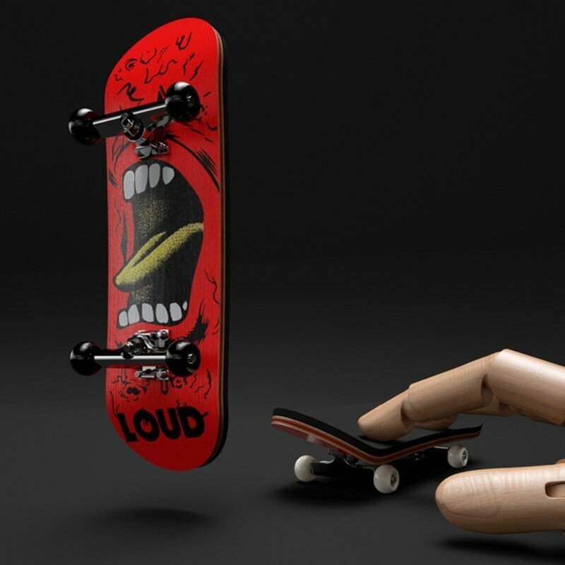 Tastiera Set tastiera in legno Finger Scooter Finger Skate Board legno d'acero Mini Skateboard professionale giocattoli per bambini per ragazzi
