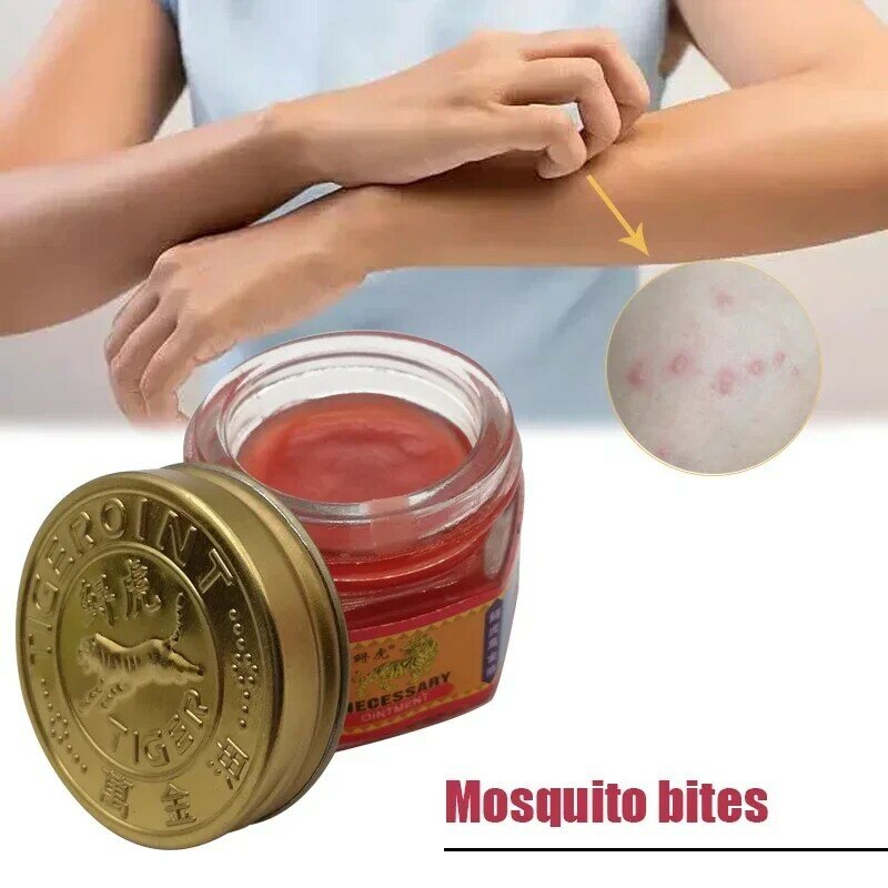 1PC Tiger Balm Ointment Essential Oils Mosquito Elimination Headache Cold Dizziness Solid Air freshener Body Massage Plaster