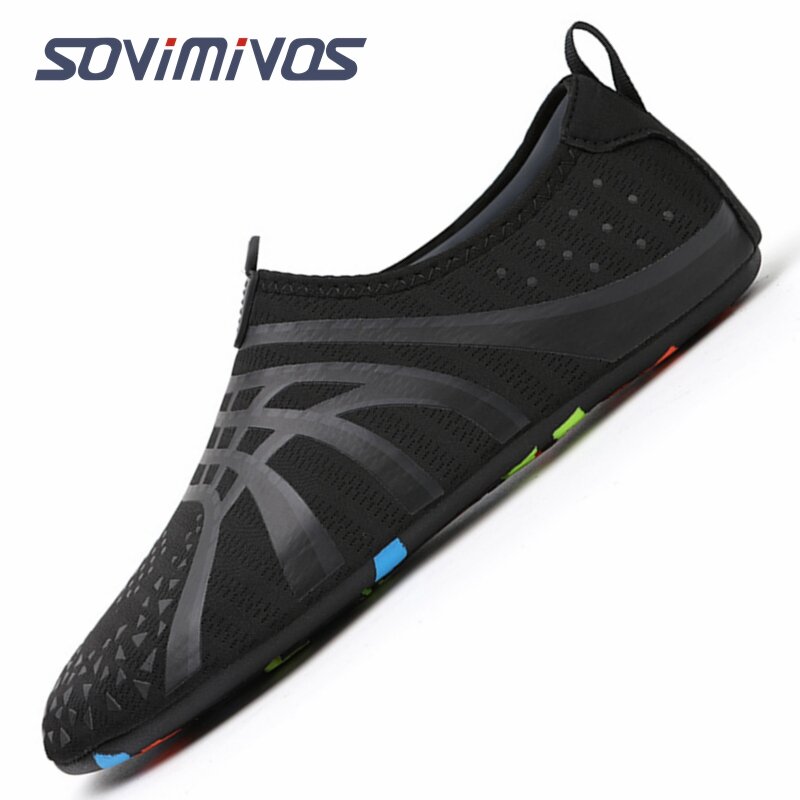 Water Shoes for Men Barefoot Beach Shoes Breathable Sport Shoes Quick Dry River Whtie Sea Aqua Sneakers Soft Beach Sneakers
