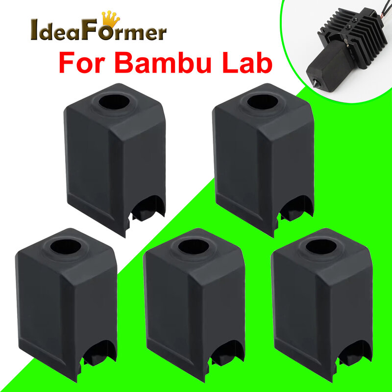 Silikons ocken für Bambu Lab x1 x1c p1p 3D-Drucker Hotend Extruder Hoch temperatur verschleiß feste schwarze Silikon hülsen abdeckung