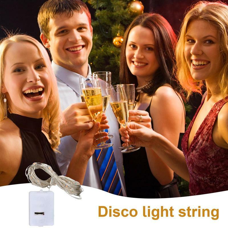 3M LED String Lights Battery Operated Mini Wire Light For Birthday Wedding Holiday Party Ornament Christmas DIY Decoration 6pcs