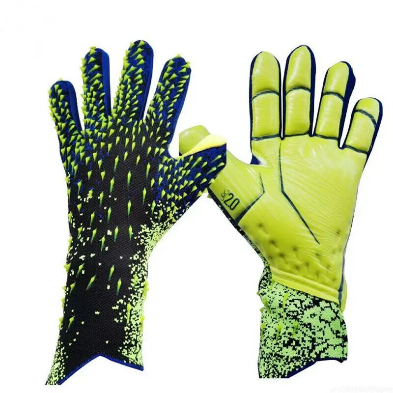 Nieuwe Latex Voetbal Keepershandschoenen Verdikte Voetbal Professionele Bescherming Volwassenen Tiener Keeper Keeper Handschoenen