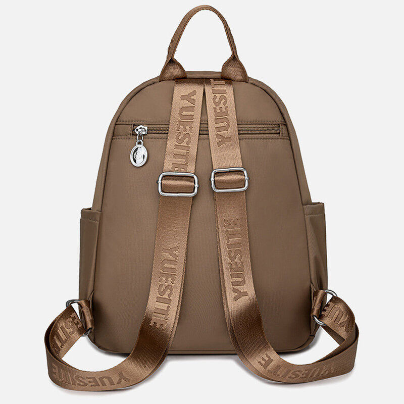 Casual Backpacks Women 2024 New City Simple Solid School Backpacks for Teenage Girls Large Capacity Waterproof Nylon Travel Bags