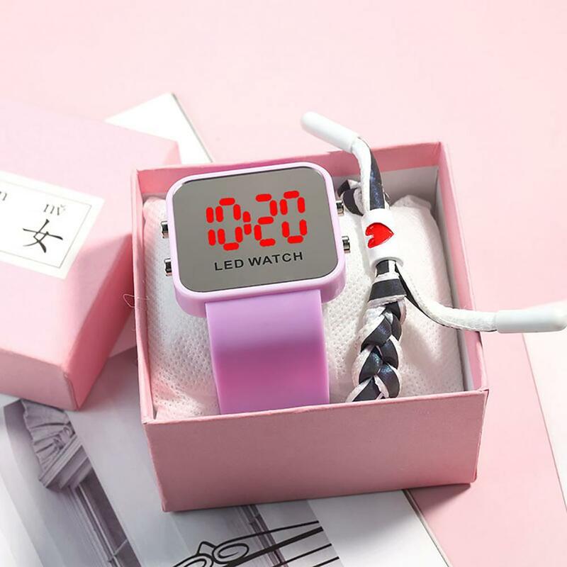 Time/Date/Second Gifts Junior High School Student Electronic Watch for Daily Use