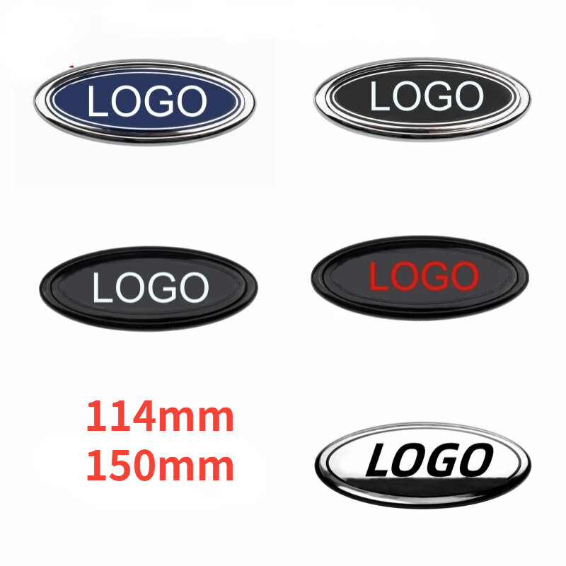 Newest 1pcs For Kuga Transit Ecosport Mk7 Focus Ranger  logo ABS Car Front Rear Trunk Cover Emblem accessory sticker Accessories