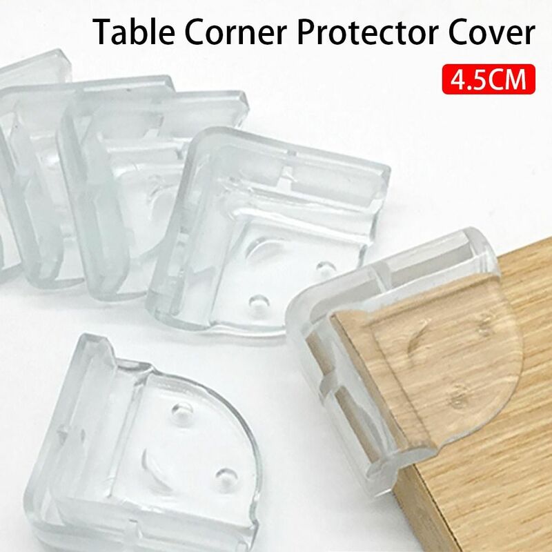 Cubierta protectora para esquina de mesa, Protector de esquina transparente de PVC suave para seguridad de niños y bebés, 1 piezas