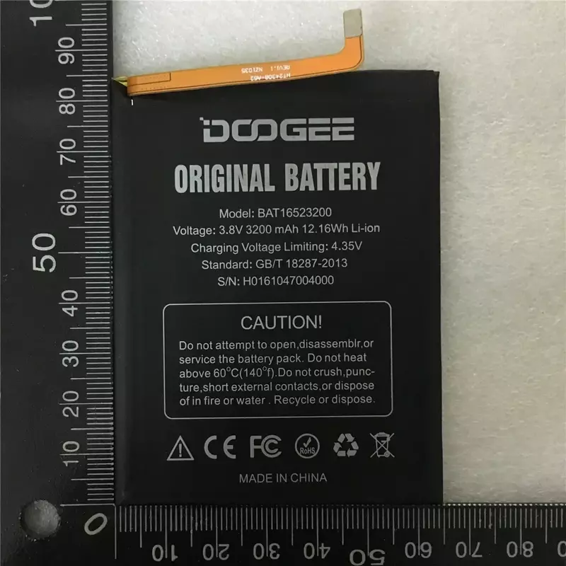 Nowa oryginalna bateria BAT16523200 MTK6750 wymienna 3600mAh do smartfona DOOGEE Y6 Y6C Y6 Piano + darmowe narzędzia