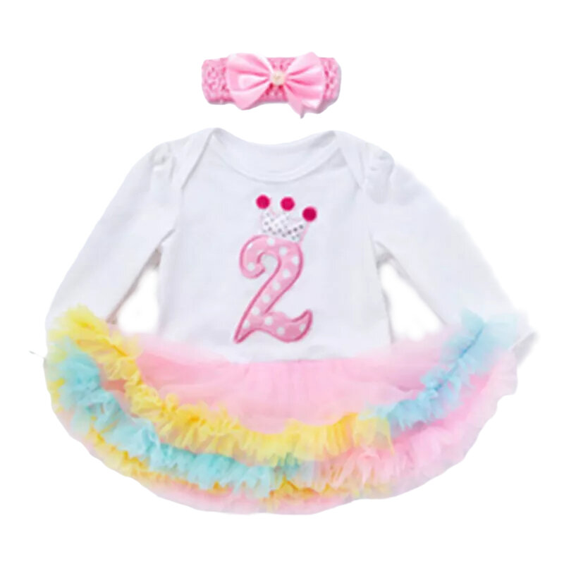 女の赤ちゃんのための2年間の洗礼ドレス,チュールのかわいい衣装,幼児のためのかわいい誕生日の衣装