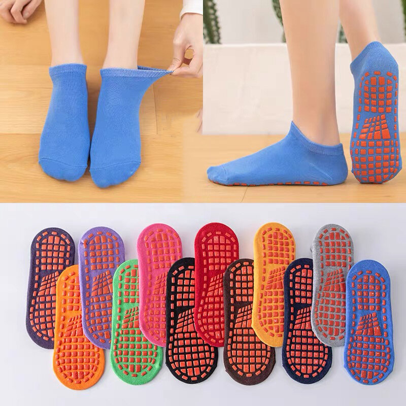 1 пара, Нескользящие хлопковые нескользящие носки для мальчиков и девочек