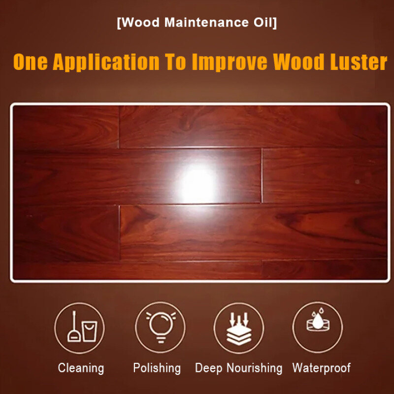 Mahogany furniture moisturizing maintenance walnut oil play solid wood floor wax varnish anti-dry crack care essential oils