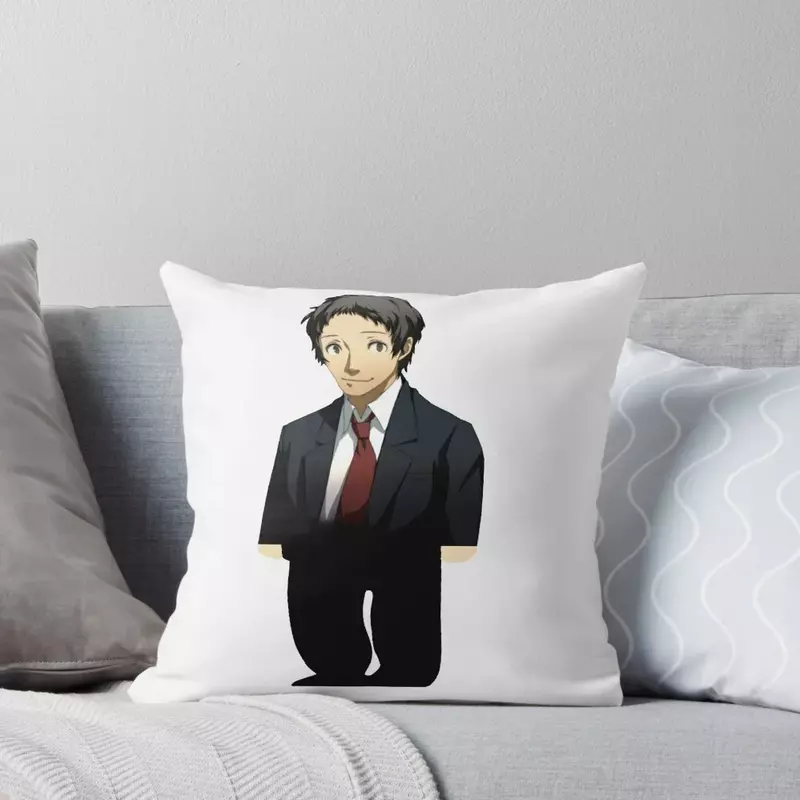 Adachi de Persona Throw Pillow, decoración de lujo, fundas de sofá para sala de estar