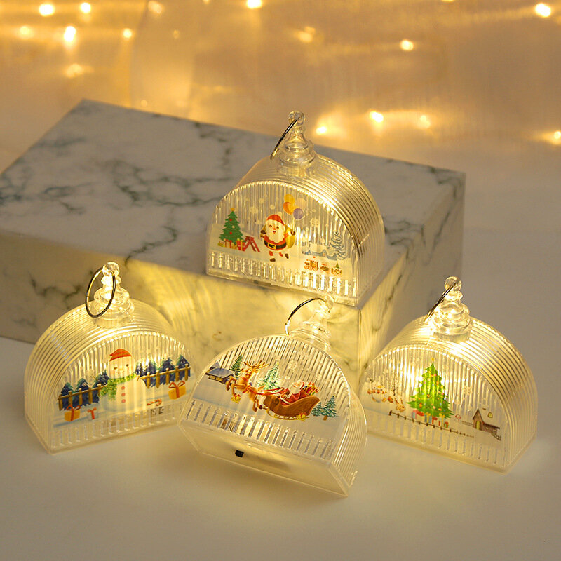 Kinderdraagbaar Nachtlampje Cadeau Rekwisieten Kerstboom Hanger Tafeldecoraties Speelgoed