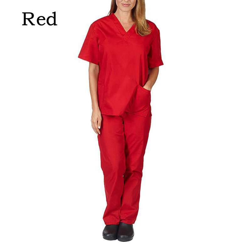 Groothandel Vrouwen Dragen Scrub Pakken Ziekenhuis Arts Uniform Medische Chirurgische Multicolor Unisex Uniform Verpleegkundige Accessoires