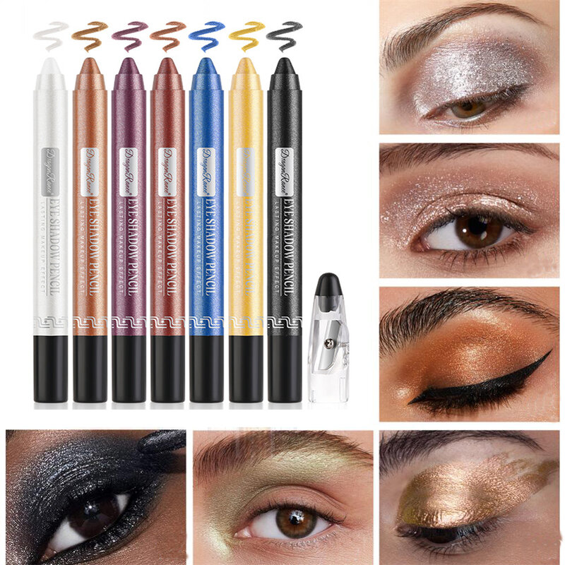 Pearlescent Eyeshadow Pencil Glitter Silkworm Liner Pen Highlighter Long Lasting Matte Eye Shadow Stick Eyes Makeup Cosmetics