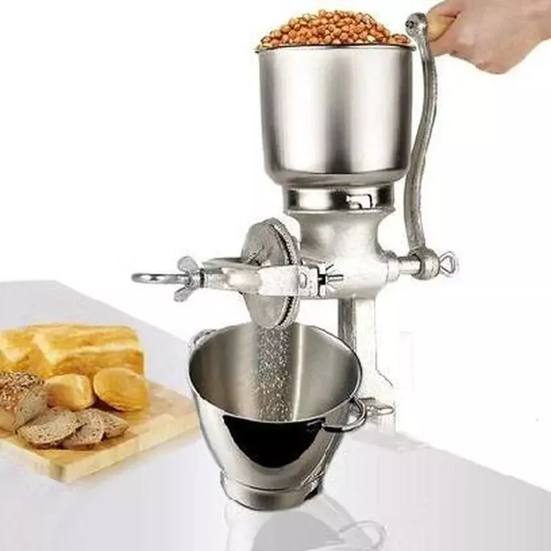 เครื่องบดเมล็ดกาแฟข้าวโพดด้วยมืออุปกรณ์ในครัวเรือนบดด้วยมือแบบแมนนวล