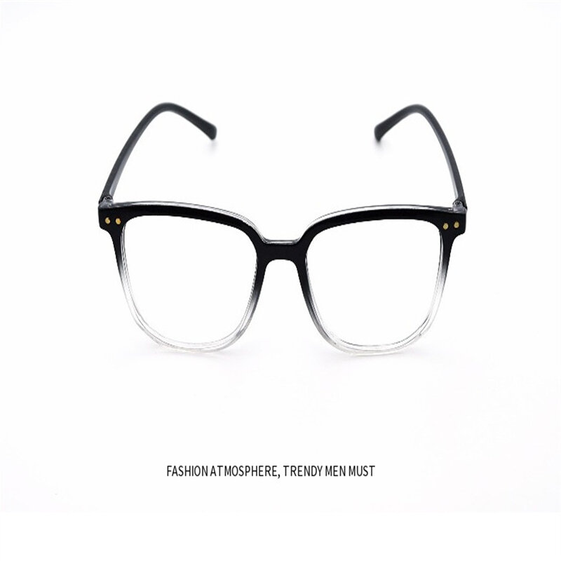 여성용 투명 사각 안경, 안티 블루 라이트, 컴퓨터 안경, 투명 렌즈, 레트로 블랙, 불규칙 안경테, 패션 2023
