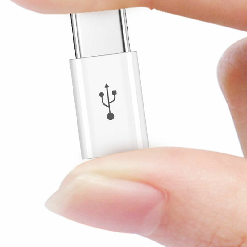 Micro USB fêmea para tipo C adaptador macho, telefone móvel, conversor Android, Micro-B para USB-C conector de cabo de dados, 1 ou 5pcs