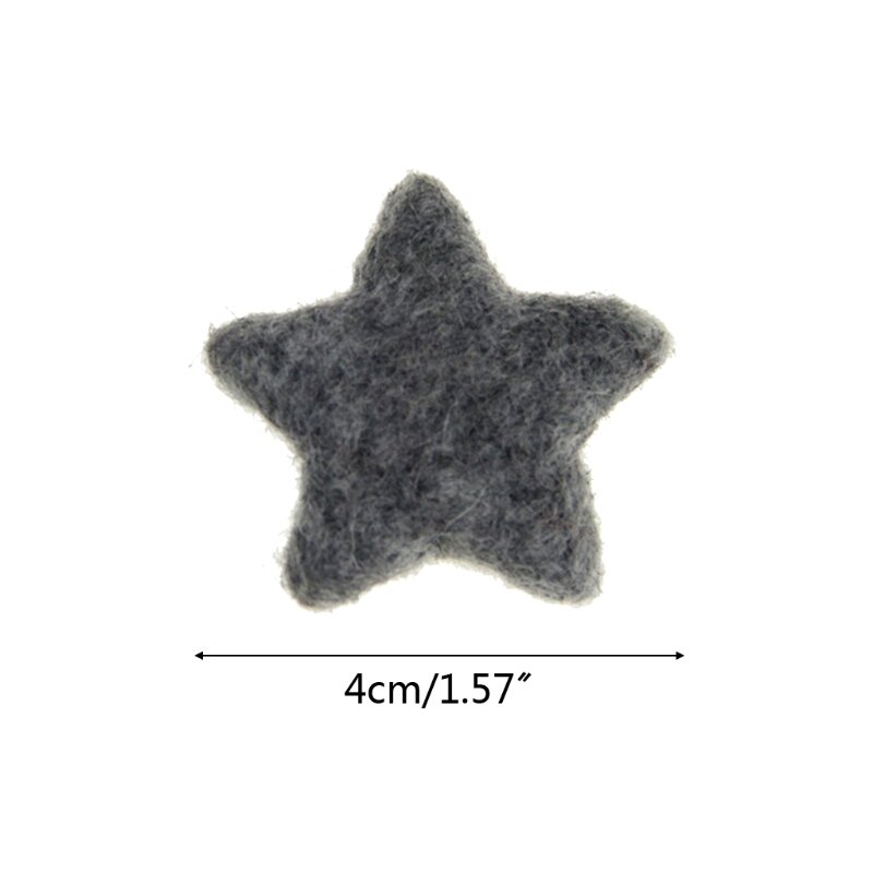 5 szt. Mini wełniane filcowe gwiazdki koraliki kulki do kreatywnej fotografii noworodków Pro