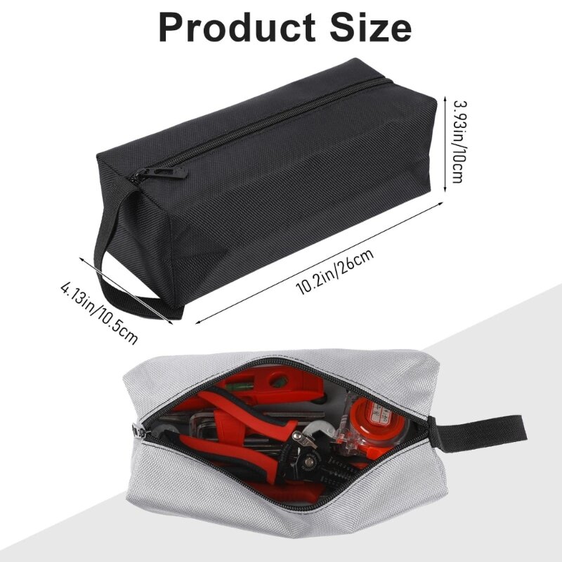 Multi functional Canvas Tool Bags Heavy Duty Zipper Tool Tote Bags Screwdriver Tool Bag for Various Repair Dropship