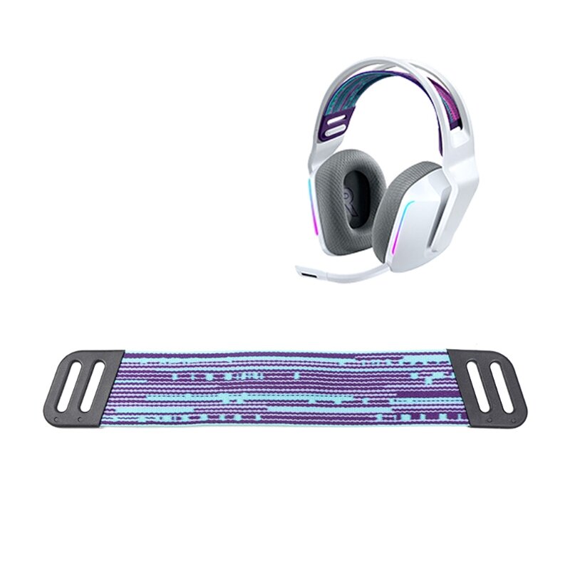 Bagian Pengganti Ikat Kepala Tali Dekoratif untuk Headset Gaming Logitech G733 dengan Berbagai Pilihan Warna dengan Pola Berlian