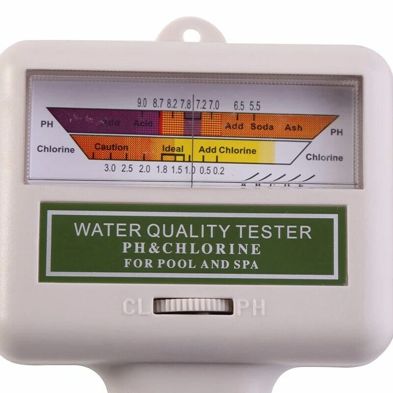 اختبار الكلور PH للمياه لحمام السباحة ، مقياس مستوى سبا الجودة ، شاشة قياس التحليل ، مجموعة اختبار فحص الكاشف