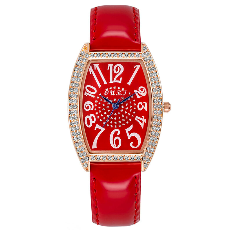 หรูหรานาฬิกาผู้หญิง Elegant Star Sky Rhinestone นาฬิกาขนาดเล็กลำลองนาฬิกาหน้าปัดทรงสี่เหลี่ยมสำหรับผู้หญิงจัดส่งฟรี Relogio Feminino