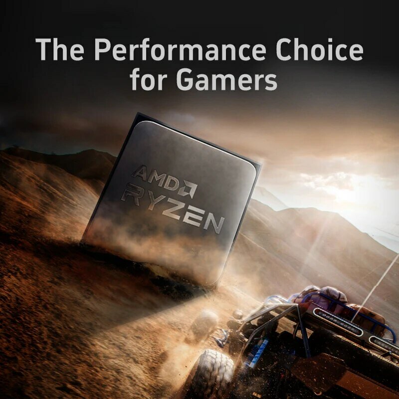 AMD Ryzen 5 5600 6-Core 12-Thread 3.5GHz DDR4 3200 65W AM4 Socket Desktop Processor CPU without Cooler