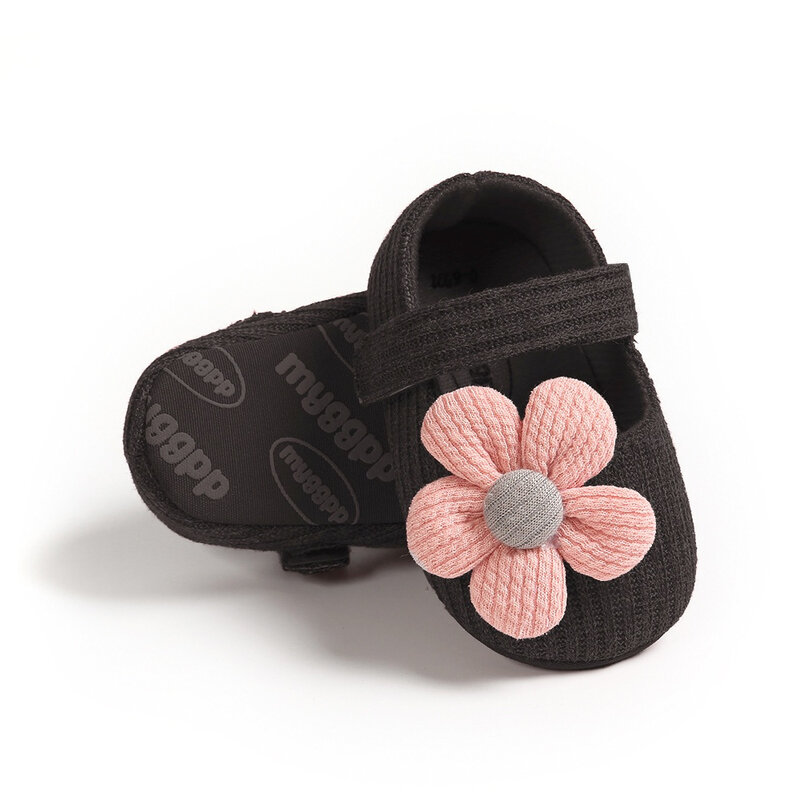 여아용 프리 워커 코튼 신발, 레트로 유아, 부드러운 바닥, 첫 번째 워커, 0-18m, 봄 가을