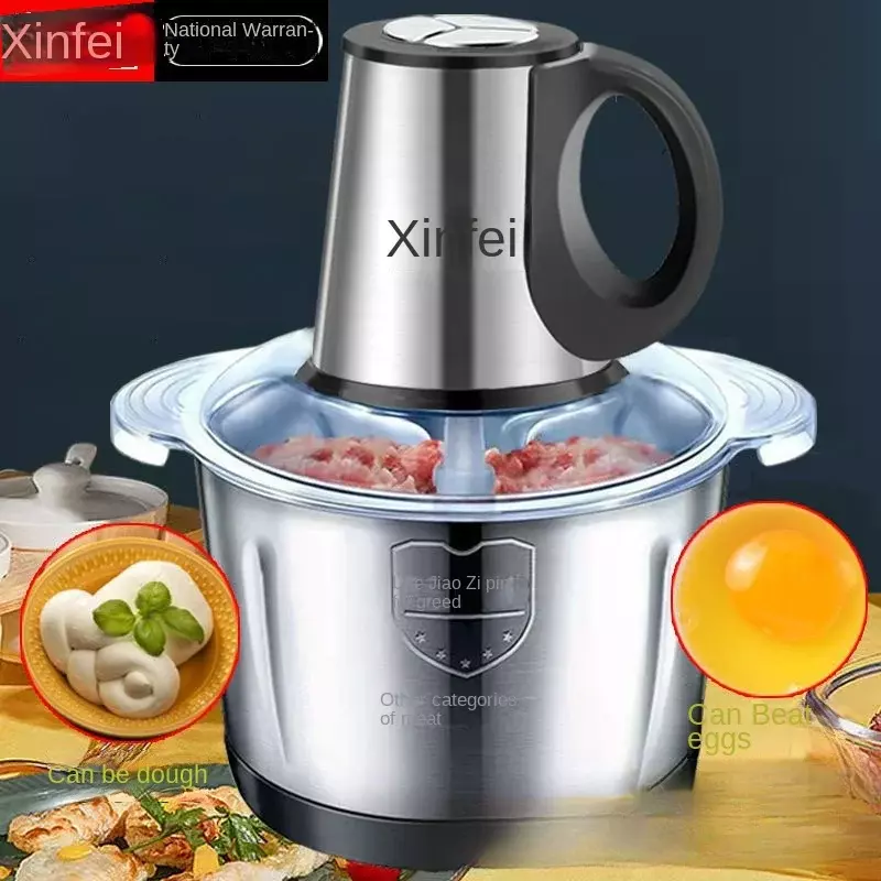 Penggiling daging Xinfei 220V, mesin Mi multifungsi listrik sepenuhnya otomatis, mesin penghancur sayuran, dan mesin memasak