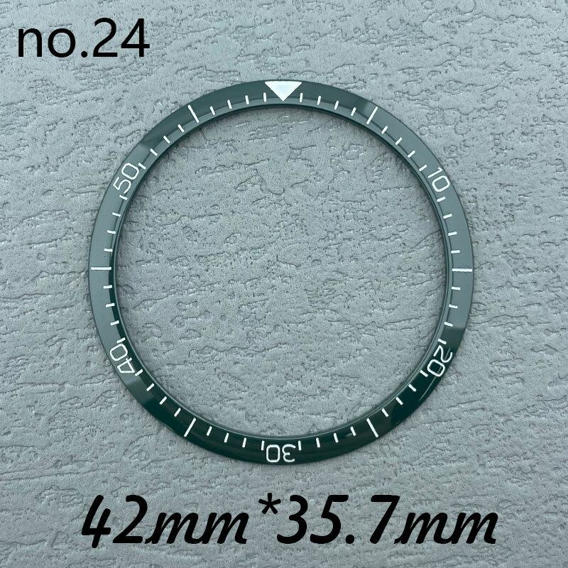 Rama szkiełka zegarka wkładki ceramiczne 42mm * 35.7mm części wymiana zegarków do zegarków akcesoria części do do naprawy zegarków