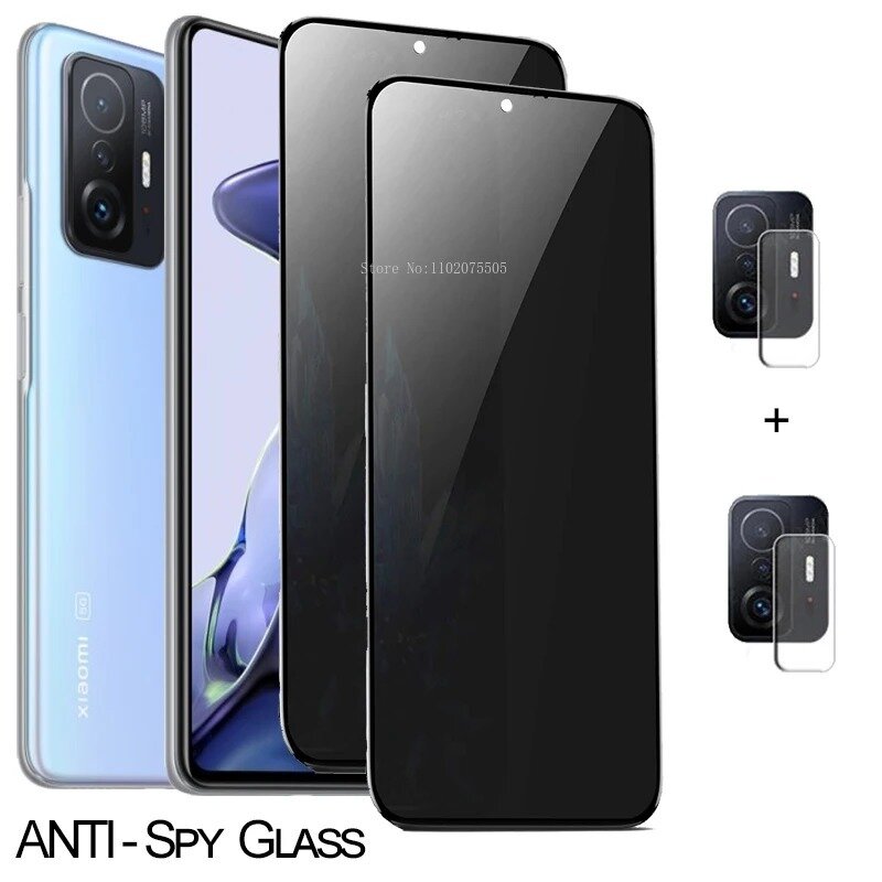 4Pcs Privacy Tempered Glass for Xiaomi 13T Pro 11T 13 Anti Spy Screen Protector for Xiaomi 11T Pro 12T 12T Pro Protective Glass